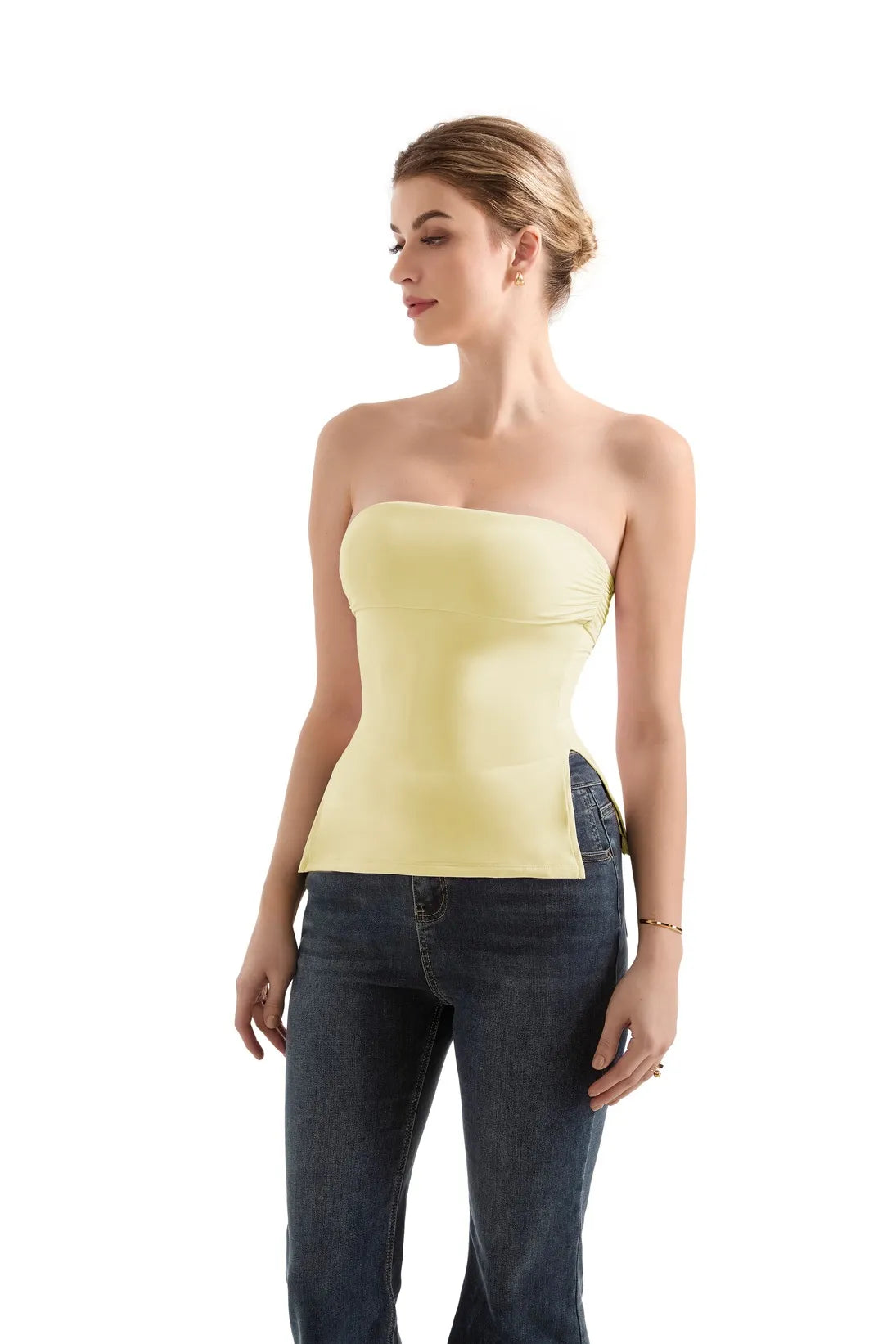 Buttery Soft Side Split Tube Top