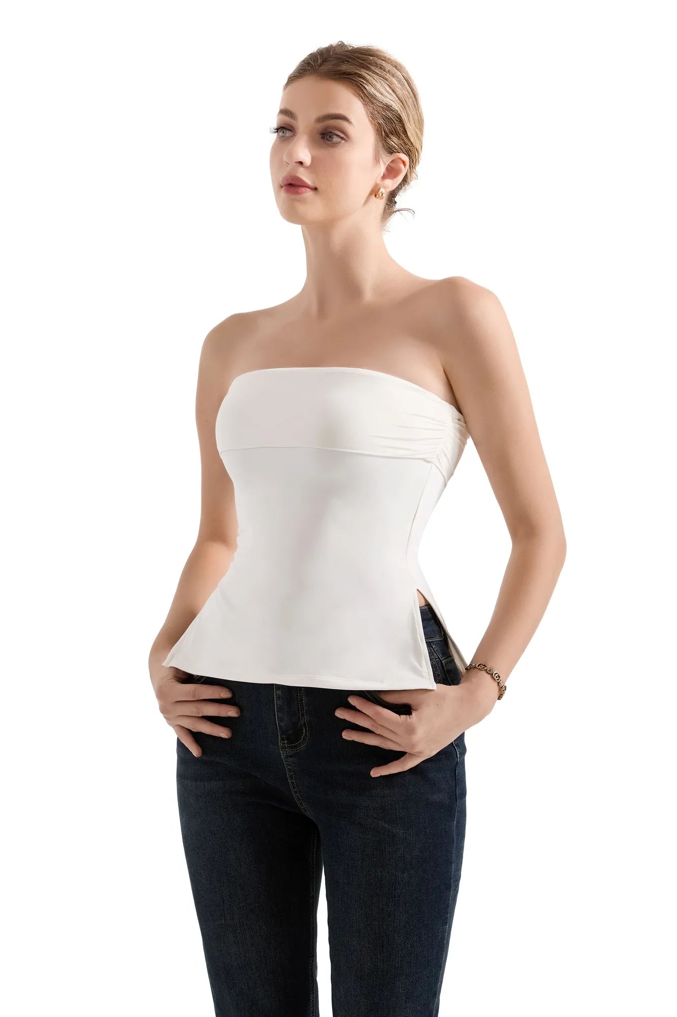 Buttery Soft Side Split Tube Top